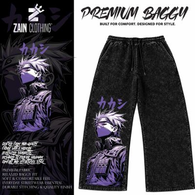 COMBO SUKUNA ACID WASH DROP T-SHIRT + INTERLOCK REGULAR FIT TROUSER