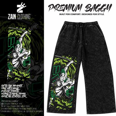 COMBO LUFFY MAN ACID WASH DROP T-SHIRT + INTERLOCK REGULAR FIT TROUSER